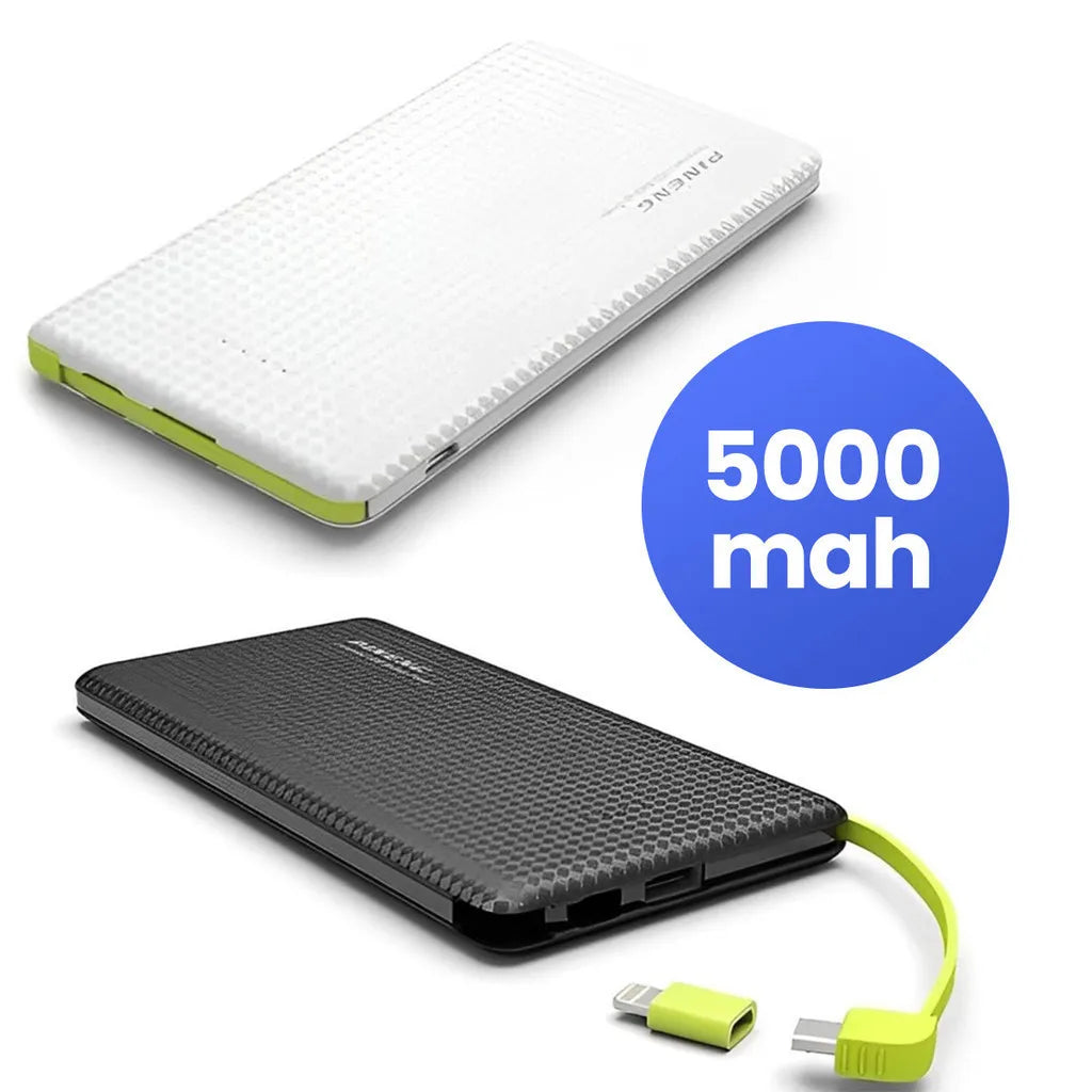 Power Bank 10000mAh Portátil, Carregamento Rápido Compacto Leve, Bateria Externa Para Celular Emergência