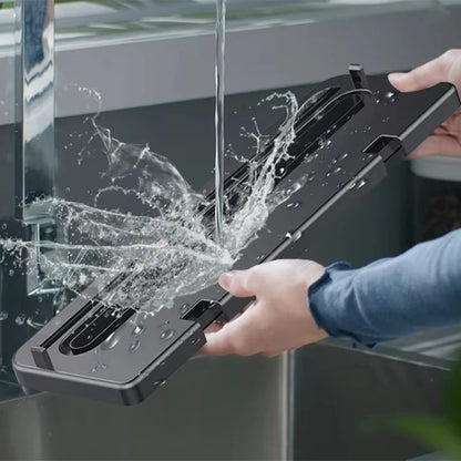 Seladora a Vácuo Elétrica para Armazenamento de Alimentos com Botão Touch, Função Seco/Úmido e Cortador Integrado, Máquina de Embalagem a Vácuo para Cozinha