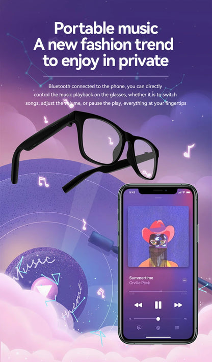 Óculos Inteligentes Xiaomi 8K Touch com Assistente de Voz IA, Bluetooth, Gravação de Vídeo e Controle Remoto, Câmera 1200W Pixels para Homens e Mulheres, Óculos com IA