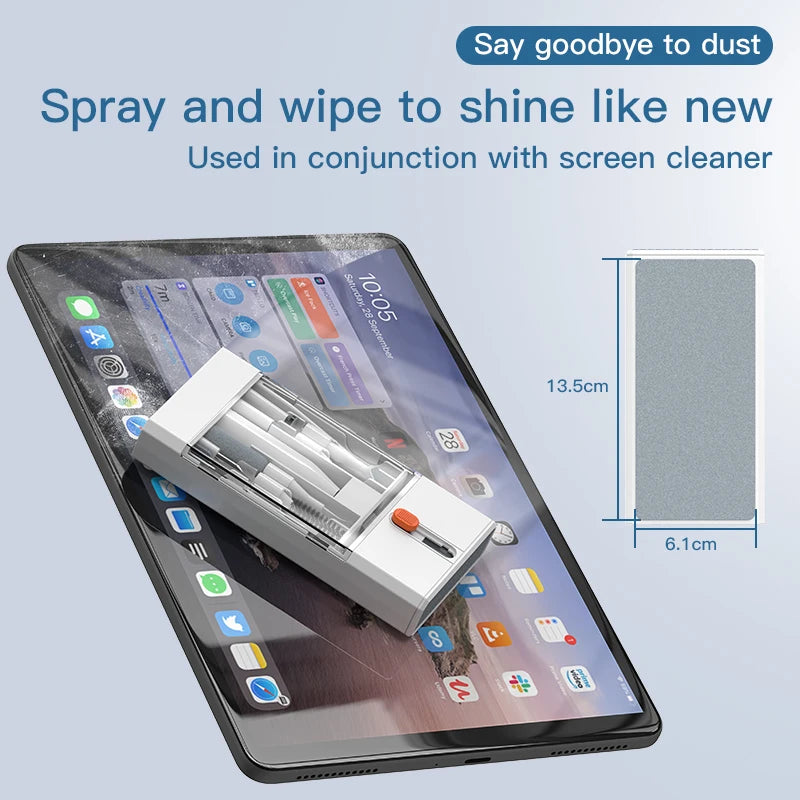 Kit de Limpeza Eletrônica Multifuncional 22 em 1 com Limpadores para Fones Bluetooth, Escovas para Porta de Carregamento e Ferramentas para Limpeza de Teclado