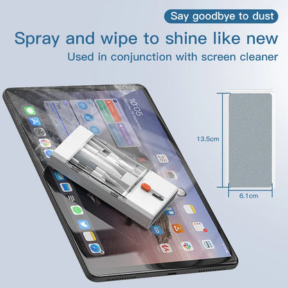 Kit de Limpeza Eletrônica Multifuncional 22 em 1 com Limpadores para Fones Bluetooth, Escovas para Porta de Carregamento e Ferramentas para Limpeza de Teclado