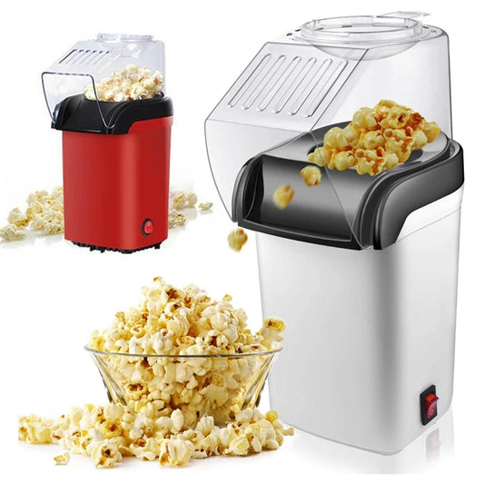 Máquina Elétrica de Pipoca Doméstica 220V 110V, Mini Máquina Automática de Fazer Pipoca com Ar Quente para Uso Doméstico DIY, Cozinha, Presente para Crianças